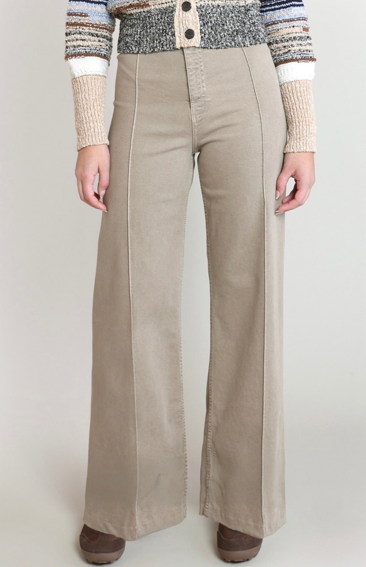 Sand Wide Leg Jeans