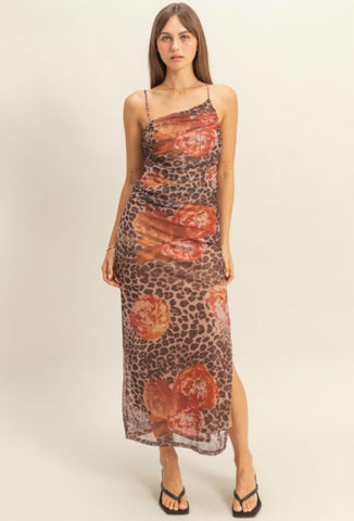 Leopard Sheer Dress