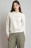 Ivory Floral Sweatshirt