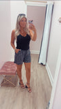 Wavy Linen Shorts