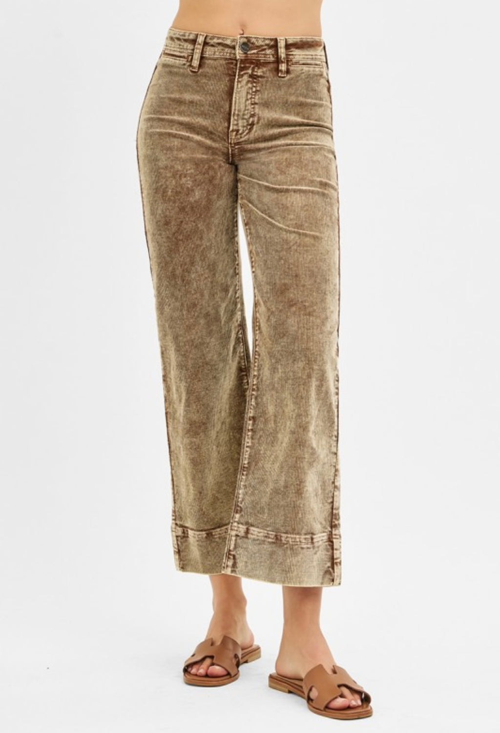 Mocha Corduroy Wide Leg