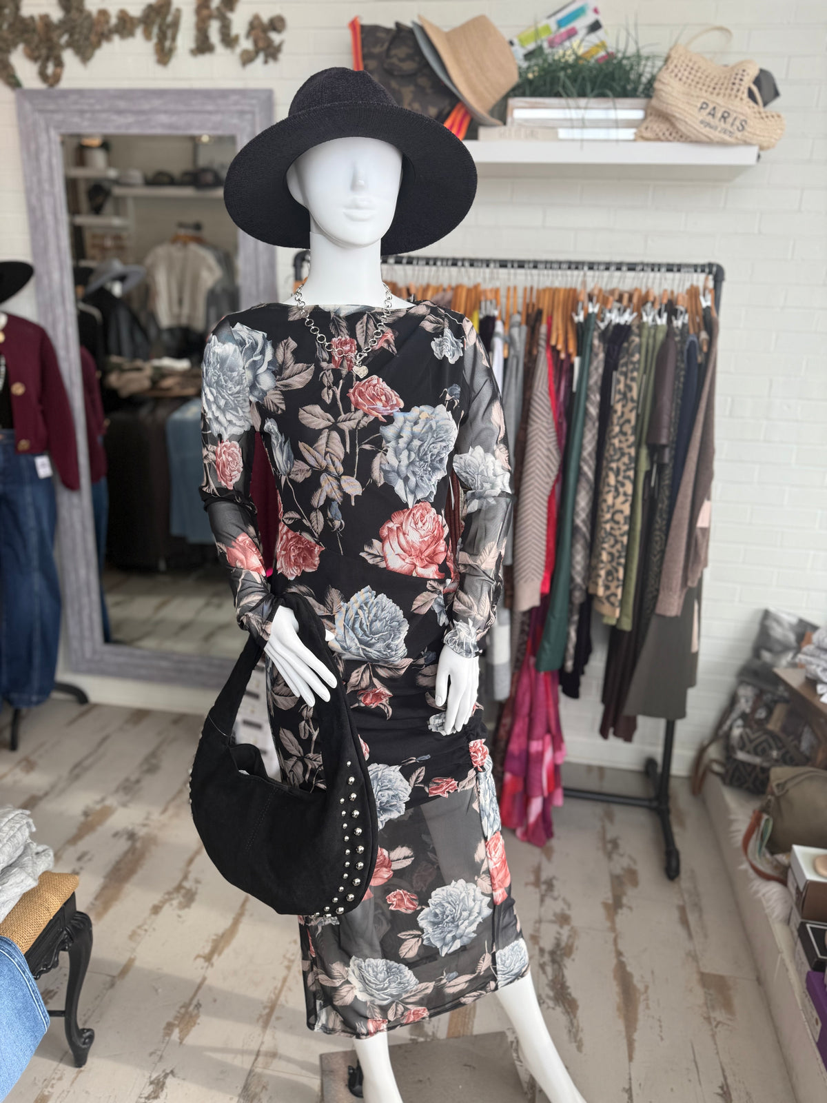 Floral Sheer Dress