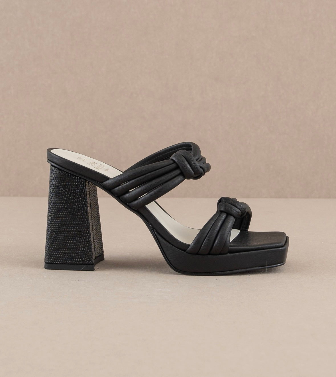 Black Faith Platform Sandals