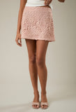 Blush Lace Mini Skirt