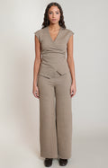 Heather Brown Broach Top