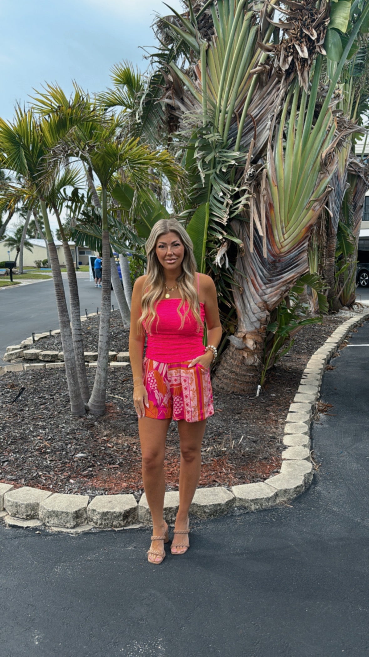 Pink Tropical Shorts