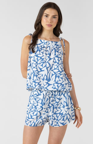 Blue Floral Tank
