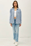 Denim Fleece Shacket