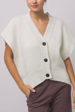 Cream Oversized Cardigan