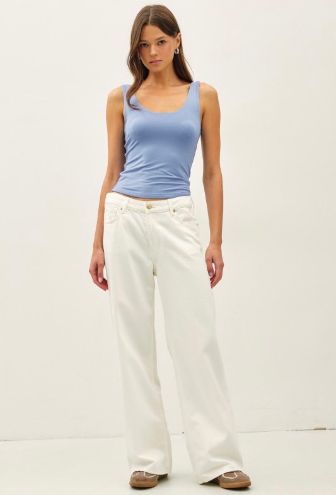 Sky Round Neck Cami