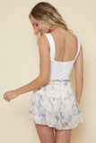 Blue Watercolor Shorts