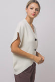 Cream Oversized Cardigan
