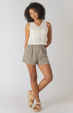 Cream Crochet Vest