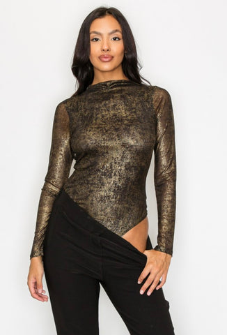 Gold Mesh Bodysuit