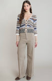 Navy Stripe Cardigan