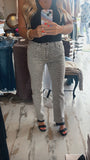 Kelsey Leopard Hi Rise Jeans