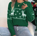 Green Reindeer Sweater