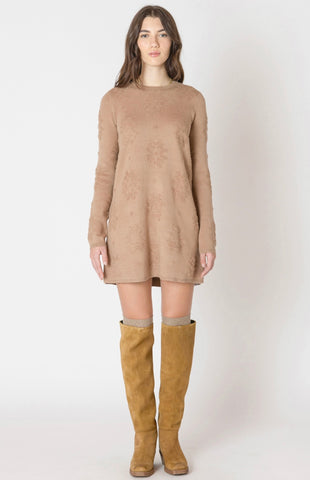 Toffee Floral Sweater Dress