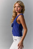 Cobalt Crochet Vest