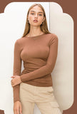 Toffee Ruched Top