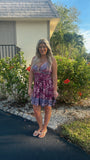 Purple Mix Peekaboo Dress