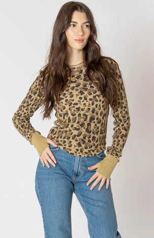 Leopard Waffle Top