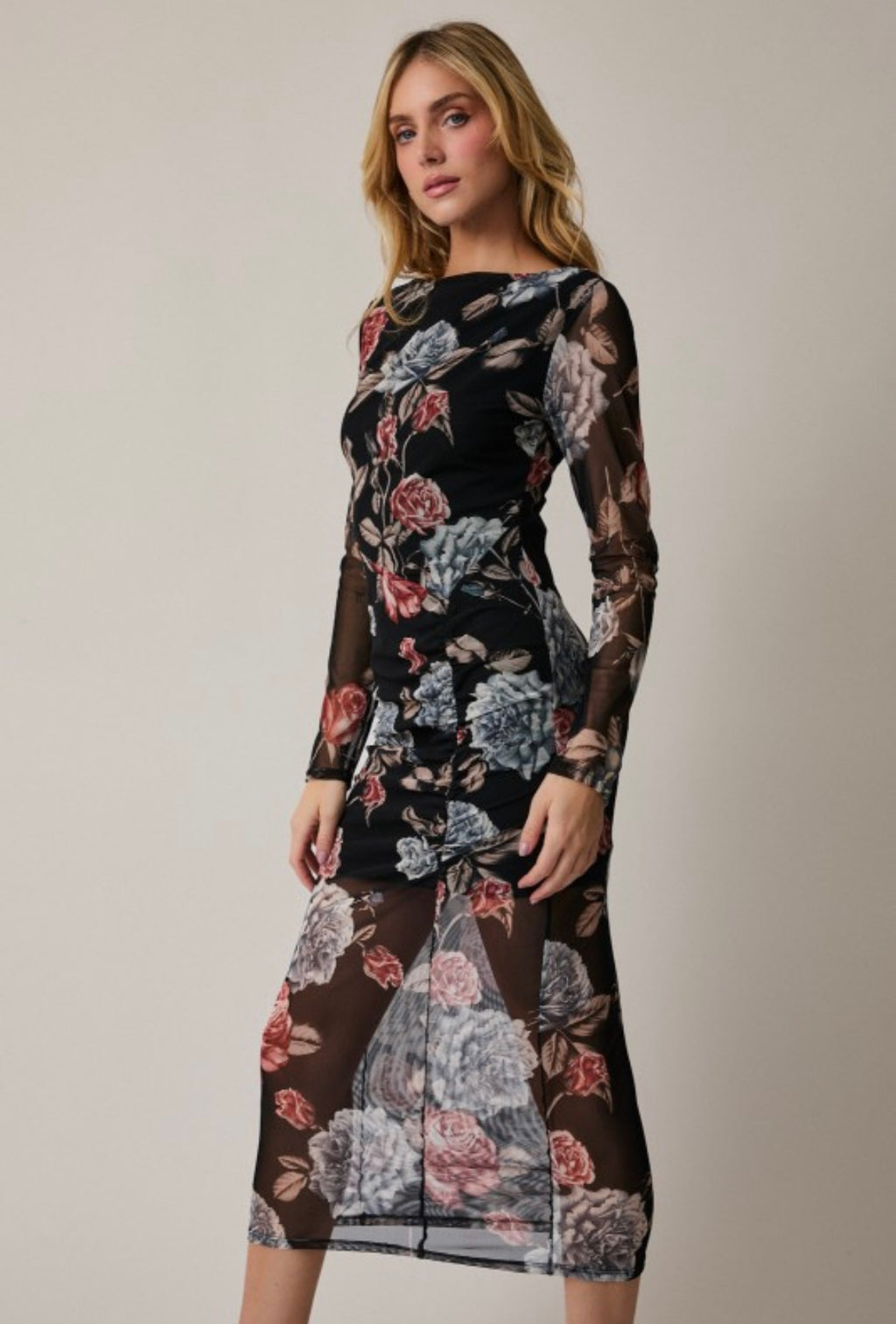 Floral Sheer Dress