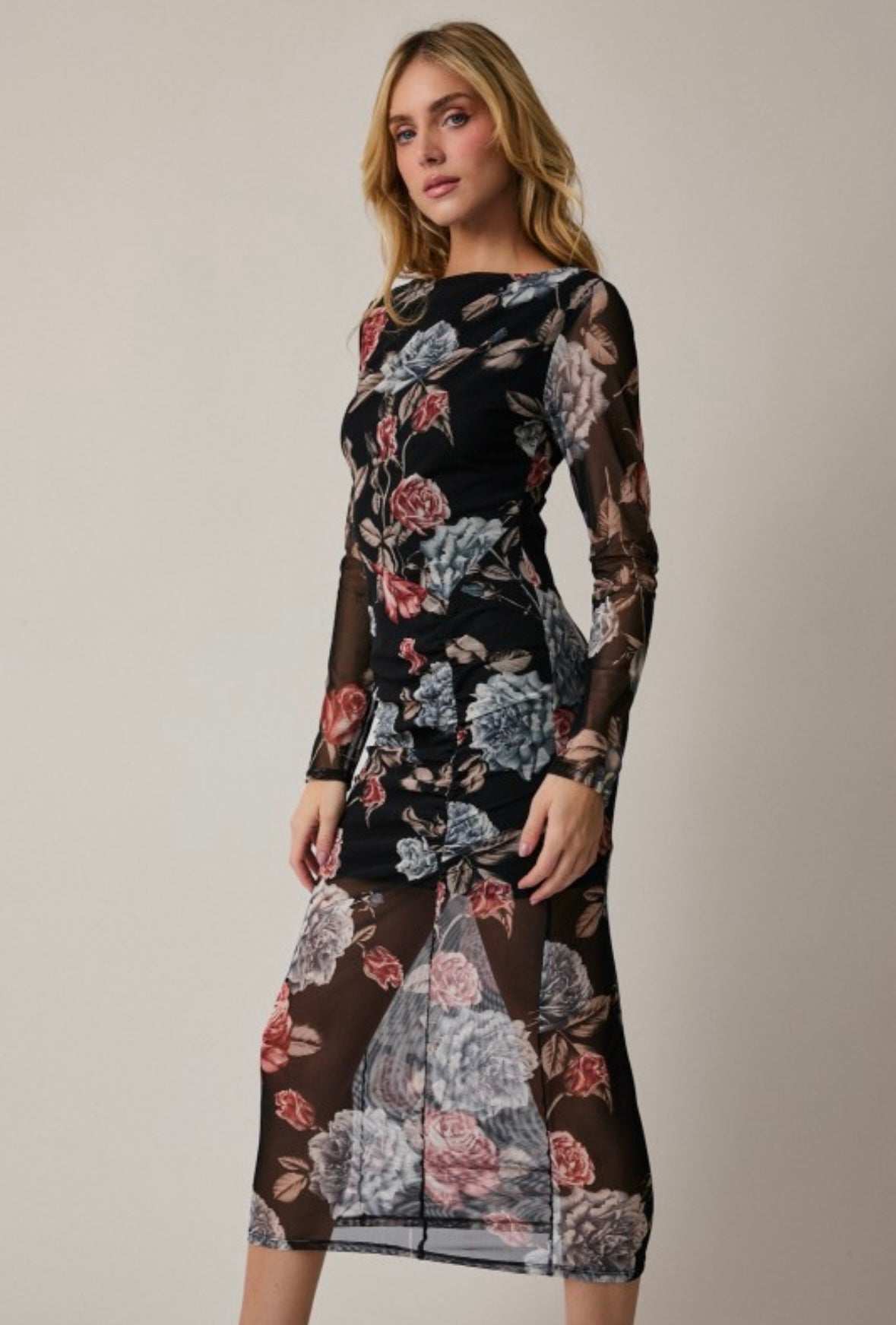 Floral Sheer Dress