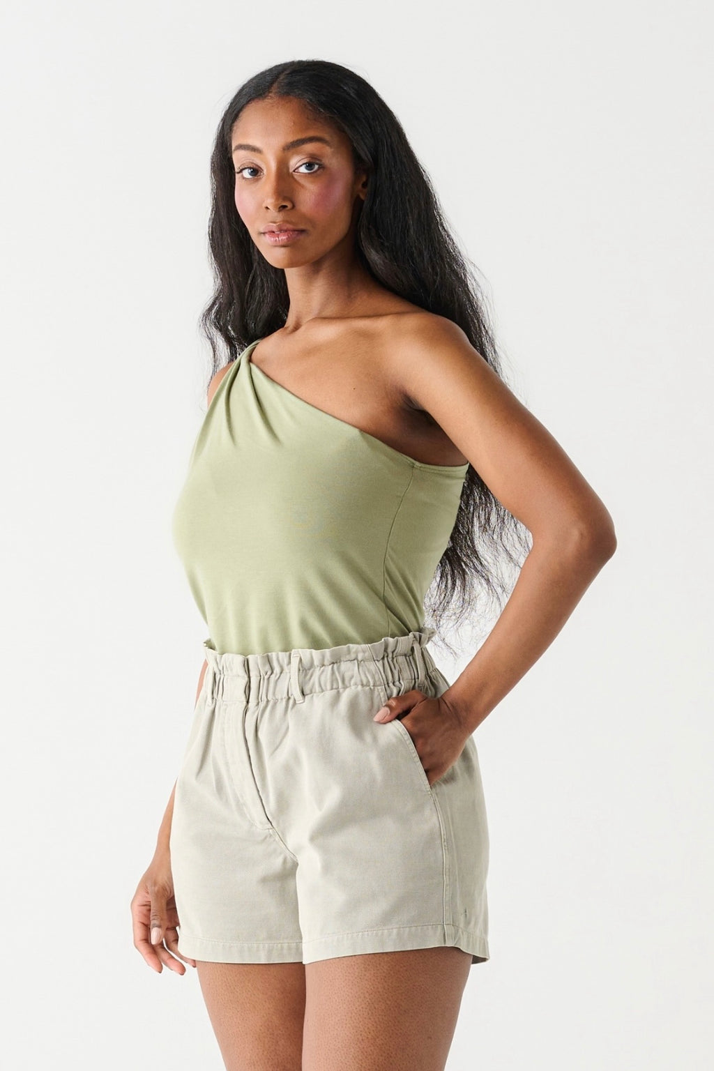 Olive Twist Strap Cami