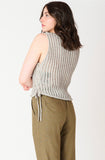 Sage Knit Tie Tank