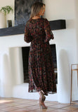 Desert Floral Metallic Dress