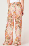 Pink Medallion Wide Leg Pants