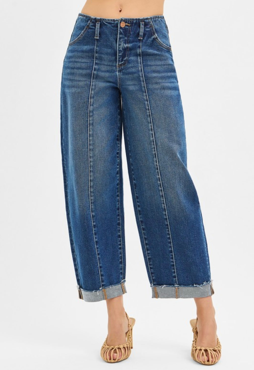 Peyton High Rise Barrel Jeans