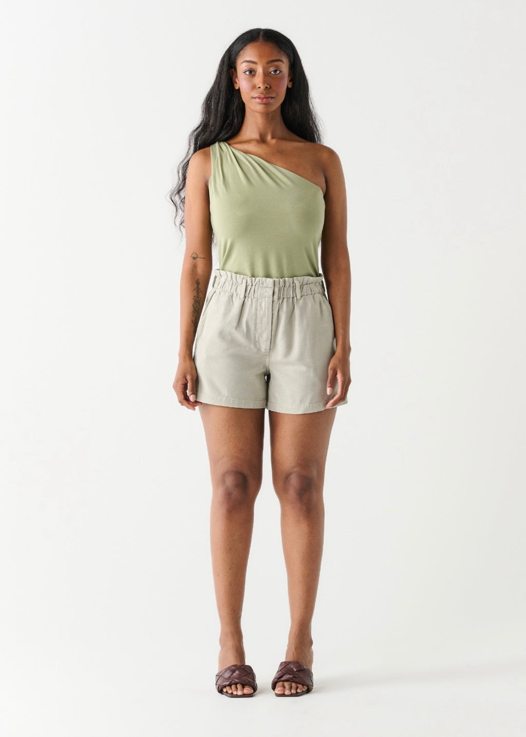 Olive Twist Strap Cami
