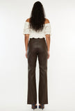 Brown Vegan Leather Pants
