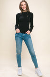 Black Peekaboo Sweater