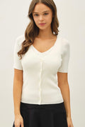 Cream Layered Cardigan