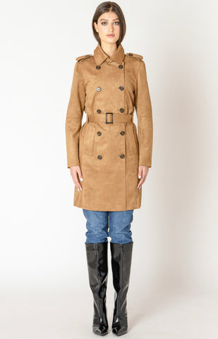 Camel Belted Trench Coat
