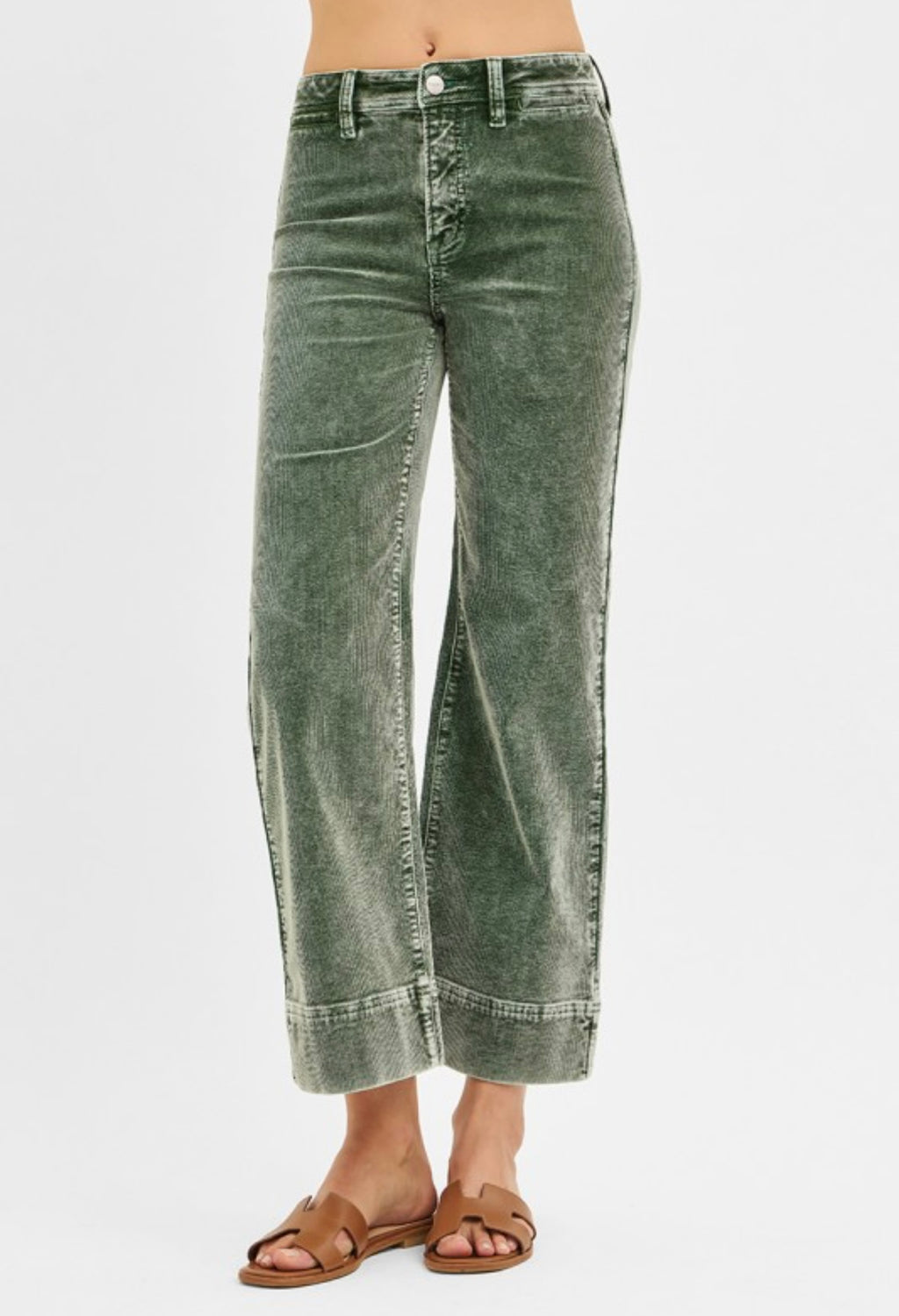 Forest Corduroy Wide Leg