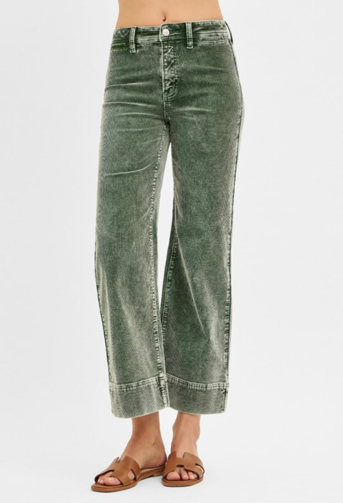 Forest Corduroy Wide Leg