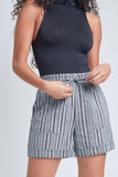 Grey Stripe Shorts