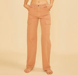 Terracotta Straight Leg Cargo Pants