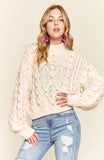 Cream Rhinestone Sweater