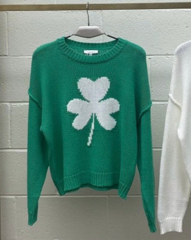 Green Shamrock Sweater
