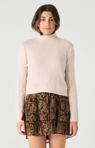 Oat Mock Neck Sweater