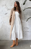 White Eyelet Maxi Dress