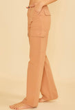 Terracotta Straight Leg Cargo Pants