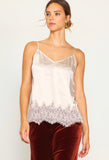 Champagne Satin Lace Cami
