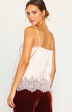 Champagne Satin Lace Cami