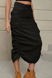 Black Cargo Skirt